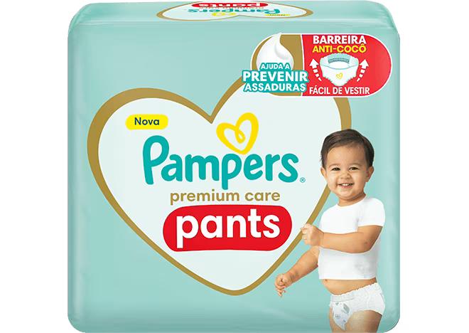 Fraldas Pampers® Premium Care Pants 86 Unidades
