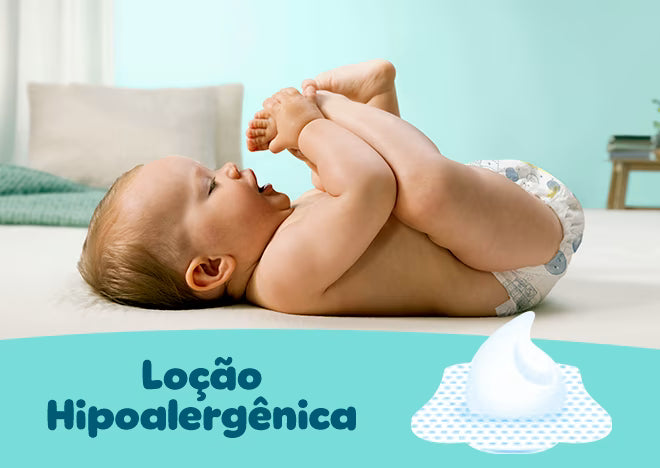 Fraldas Pampers-Premium Care Hipoalergênico 34 unidades